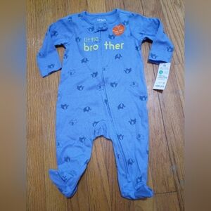 Carter's Blue Little Brother Elephant Footie